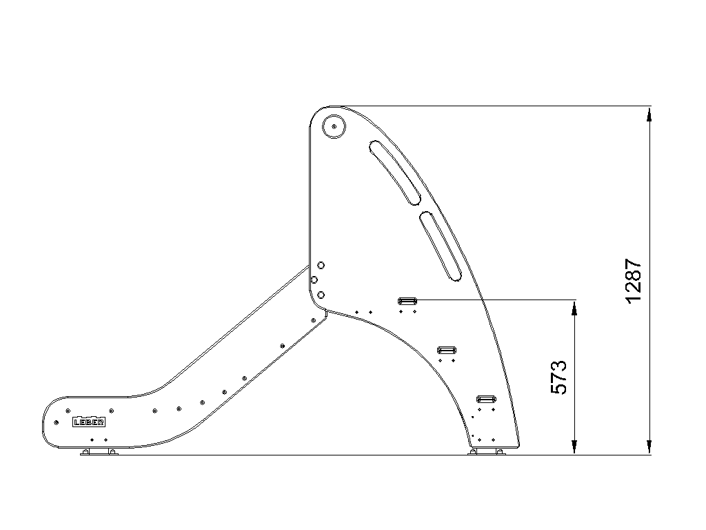 Горка h=550 (скат HDPE)