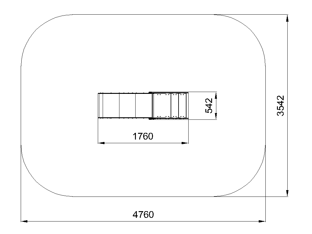 Горка h=550 (скат HDPE)