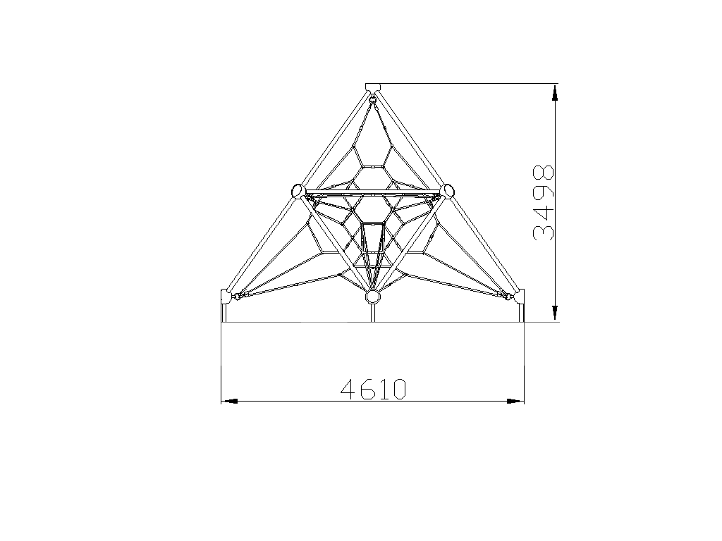 Канатная конструкция «Серпинский» d=4490