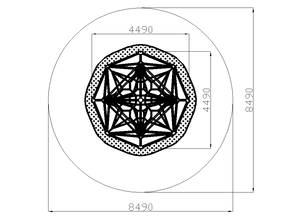 Канатная конструкция «Минковский» d=4490