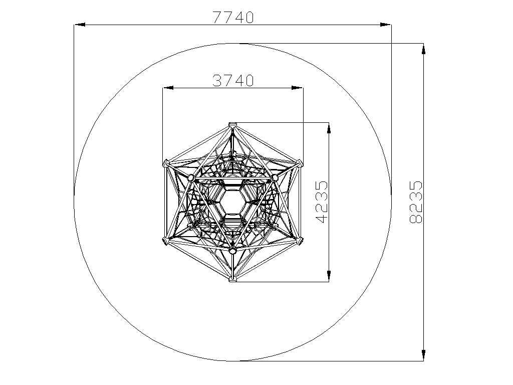 Канатная конструкция «Сахаров» d=4235