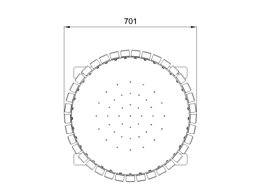 Вазон круглый
